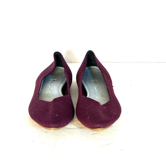 Rothys Merino The Point Womens Size 8 US Aubergine Purple Slip On Flat Shoes - Picture 2 of 13